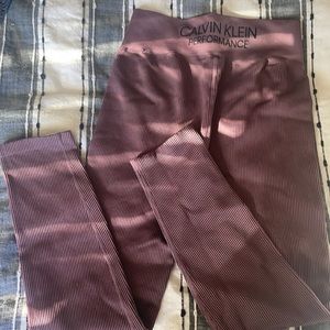 Calvin Klein ribbed performance leggings